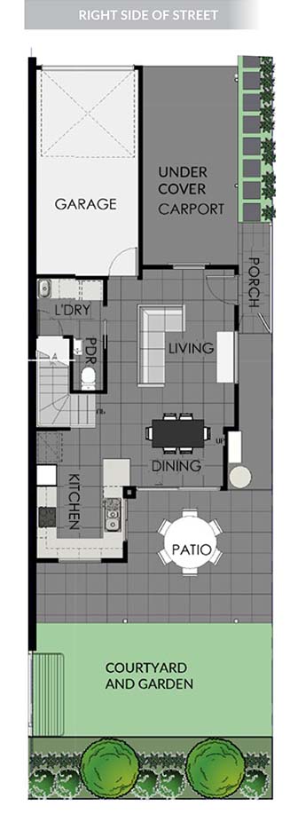 Terrace 4 - A2 - 3bed - RIGHT - groundfloor